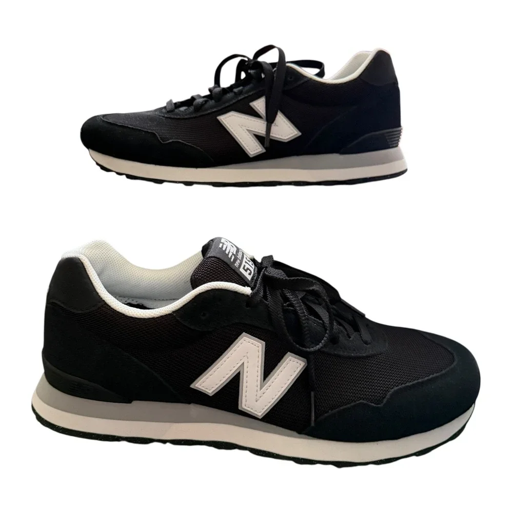 New Balance 515 Sneaker Men Size 11 Black White ML515BLK Low Top Running Shoe